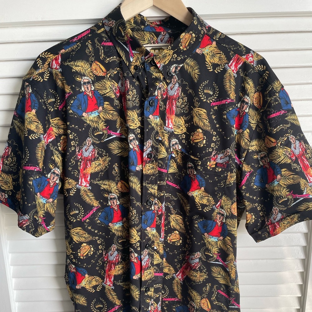 RSVLTS Rick Flair Nature Boy Kunuflex Short
Sleeve Shirt Large